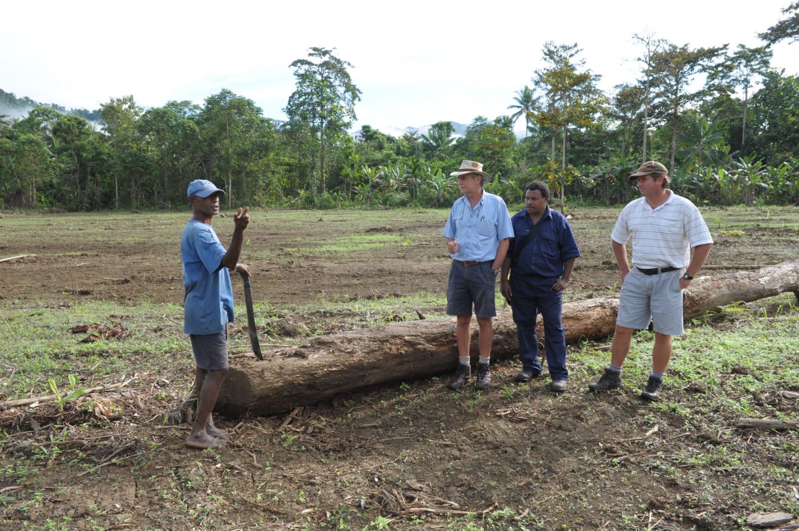 Charles Swart on site in Papua New Guinea